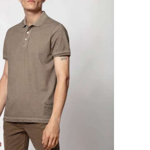 Zadig & Voltaire Other - Zadig & Voltaire Men's Polo Trot T-shirt Taupe L